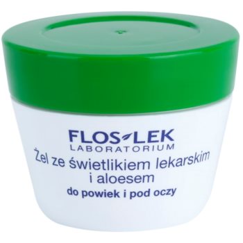FlosLek Laboratorium Eye Care Gel pentru jurul ochilor cu un luminator și aloe vera